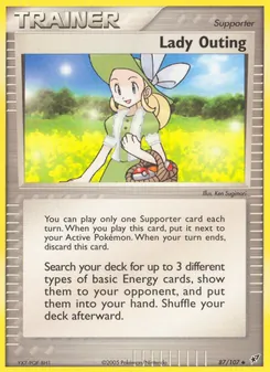 Lady Outing, Karte 87 aus EX Deoxys
