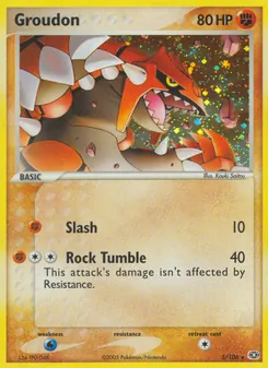 Groudon, Karte 5 aus EX Smaragd