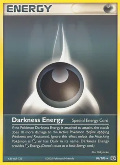 Finsternis-Energie, Karte 86 aus EX Smaragd
