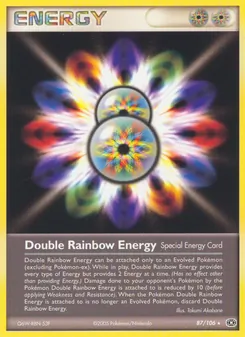 Doppelte Regenbogen Energie, Karte 87 aus EX Smaragd