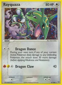Rayquaza, Karte 9 aus EX Smaragd