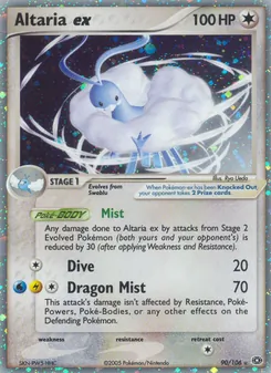 Altaria-ex, Karte 90 aus EX Smaragd