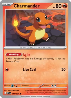 Charmander, card 011 from Phantasmal Flames