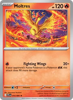 Moltres, card 014 from Phantasmal Flames