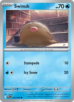 Swinub, card 023 from Phantasmal Flames