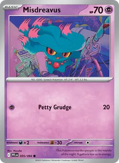 Misdreavus, card 035 from Phantasmal Flames