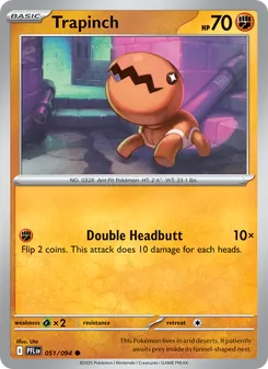 Trapinch, card 051 from Phantasmal Flames