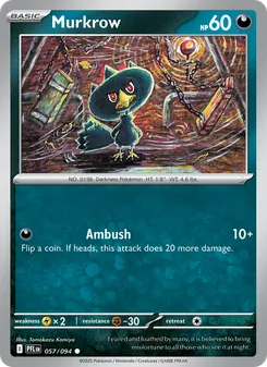 Murkrow, card 057 from Phantasmal Flames