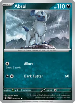 Absol, card 063 from Phantasmal Flames