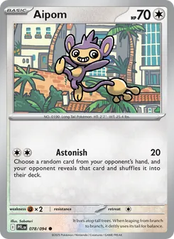 Aipom, card 078 from Phantasmal Flames