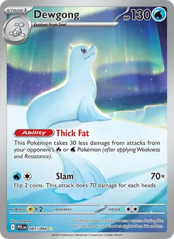 Dewgong, card 097 from Phantasmal Flames