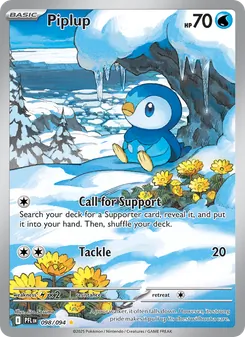 Piplup, card 098 from Phantasmal Flames