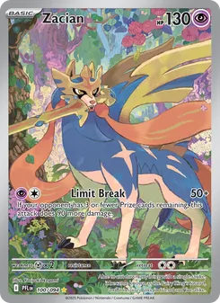 Zacian, card 100 from Phantasmal Flames