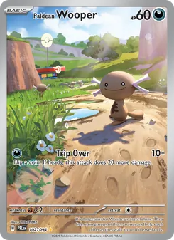 Paldean Wooper, card 102 from Phantasmal Flames
