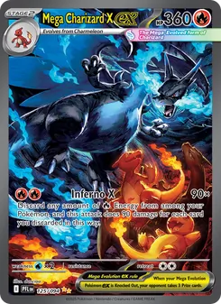 Mega Charizard X ex, card 125 from Phantasmal Flames