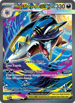 Mega Sharpedo ex, card 127 from Phantasmal Flames