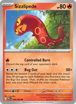 Sizzlipede, card 009 from Pitch Black