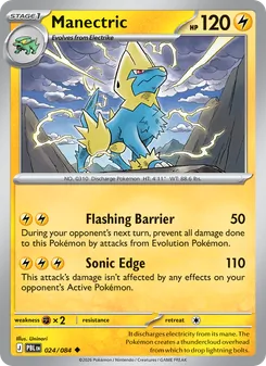 Manectric, card 024 from Pitch Black