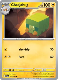 Charjabug, card 025 from Pitch Black