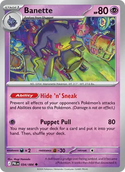 Banette, card 034 from Pitch Black