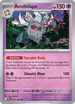 Annihilape, card 041 from Pitch Black