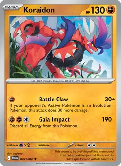 Koraidon, card 047 from Pitch Black