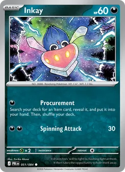 Inkay, card 051 from Pitch Black