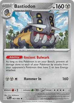 Bastiodon, card 062 from Pitch Black