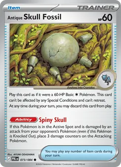 Antique Skull Fossil, card 073 from Pitch Black