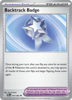 Backtrack Badge, card 074 from Pitch Black
