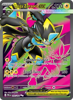 Mega Zeraora ex, card 098 from Pitch Black