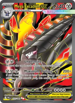 Mega Excadrill ex, card 103 from Pitch Black
