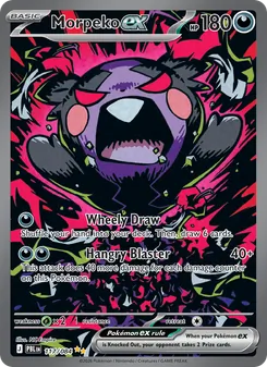 Morpeko ex, card 117 from Pitch Black