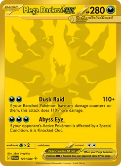 Mega Darkrai ex, card 120 from Pitch Black