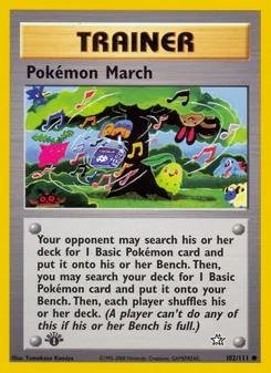Pokémon Marsch, Karte 102 aus Neo Genesis