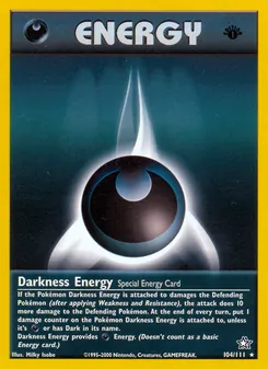 Finsternis-Energie, Karte 104 aus Neo Genesis