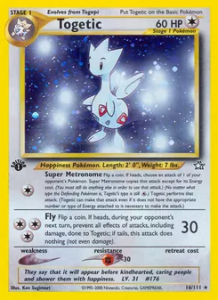 Togetic, Karte 16 aus Neo Genesis