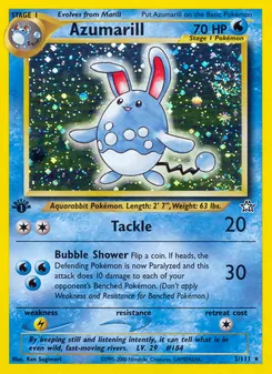 Azumarill, Karte 2 aus Neo Genesis