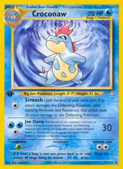 Tyracroc, Karte 31 aus Neo Genesis
