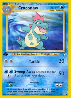 Tyracroc, Karte 32 aus Neo Genesis