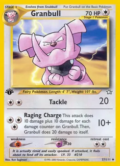 Granbull, Karte 37 aus Neo Genesis