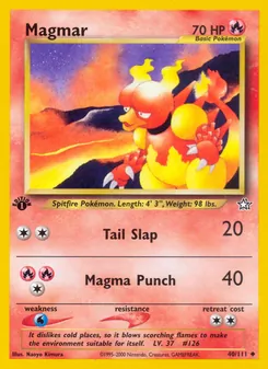 Magmar, Karte 40 aus Neo Genesis