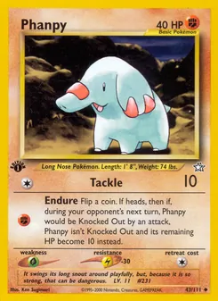 Phanpy, Karte 43 aus Neo Genesis