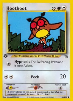 Hoothoot, Karte 60 aus Neo Genesis