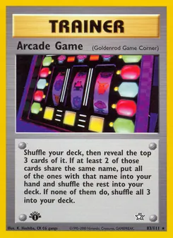 Spielautomat, Karte 83 aus Neo Genesis