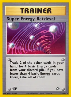 Super-Energiezurückgewinnung, Karte 89 aus Neo Genesis