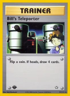 Bills Teleporter, Karte 91 aus Neo Genesis