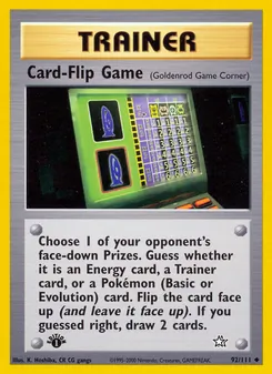 Ratespiel, Karte 92 aus Neo Genesis