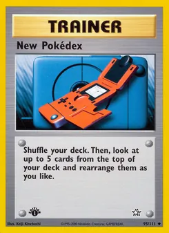 Neuer Pokedex, Karte 95 aus Neo Genesis