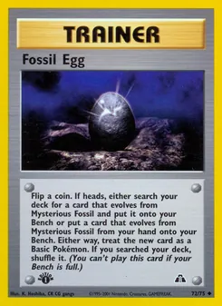 Fossil-Ei, Karte 72 aus Neo Entdeckung